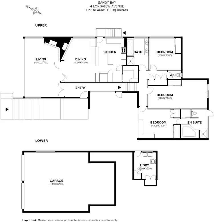 Floorplan of Homely house listing, 4 Longview Avenue, Sandy Bay TAS 7005