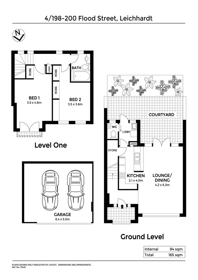 Floorplan of Homely townhouse listing, 4/198-200 Flood Street, Leichhardt NSW 2040