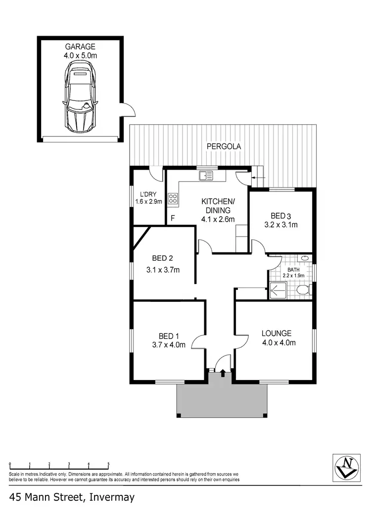 Floorplan of Homely house listing, 45 Mann Street, Invermay TAS 7248