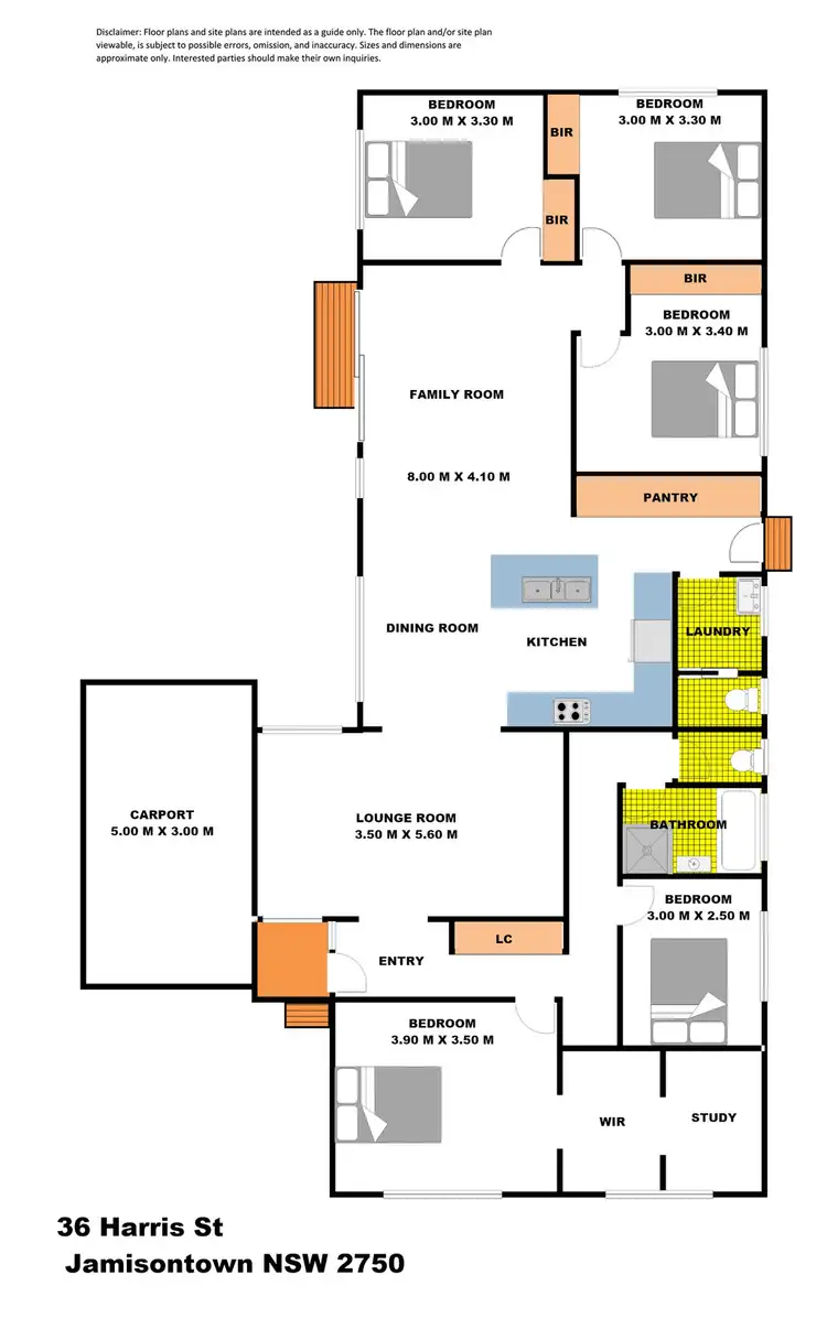 Floorplan of Homely house listing, 36 Harris Street, Jamisontown NSW 2750