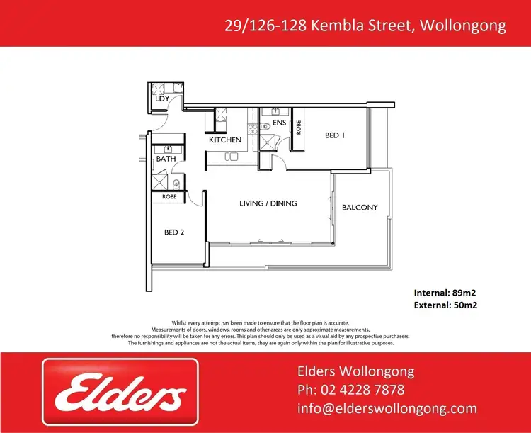 Floorplan of Homely apartment listing, 29/126-130 Kembla Street, Wollongong NSW 2500
