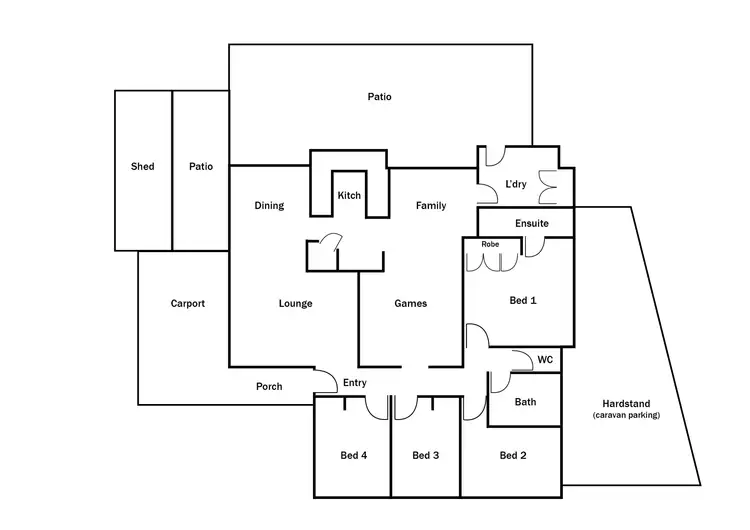 Floorplan of Homely house listing, 4 Bundy Court, South Lake WA 6164