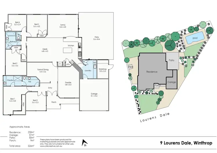 Floorplan of Homely house listing, 9 Lourens Dale, Winthrop WA 6150