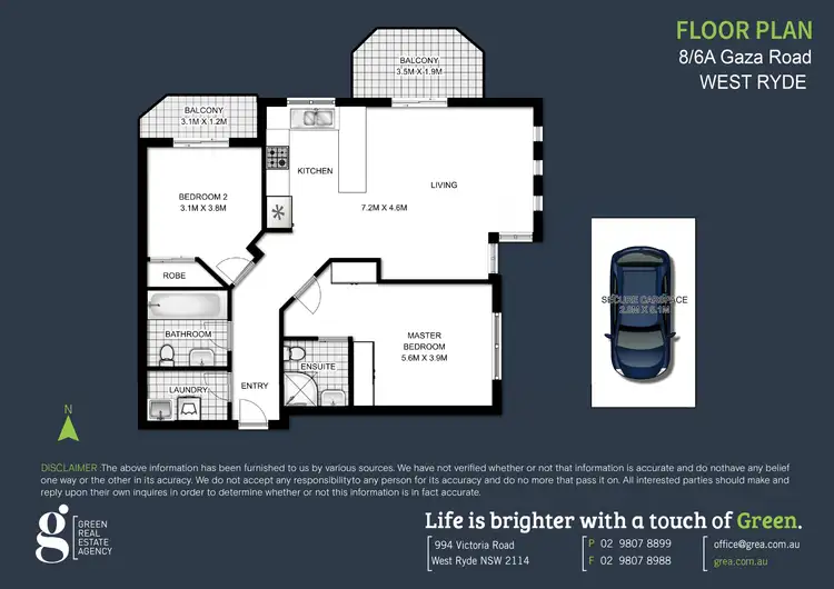 Floorplan of Homely apartment listing, 8/6a Gaza Road, West Ryde NSW 2114