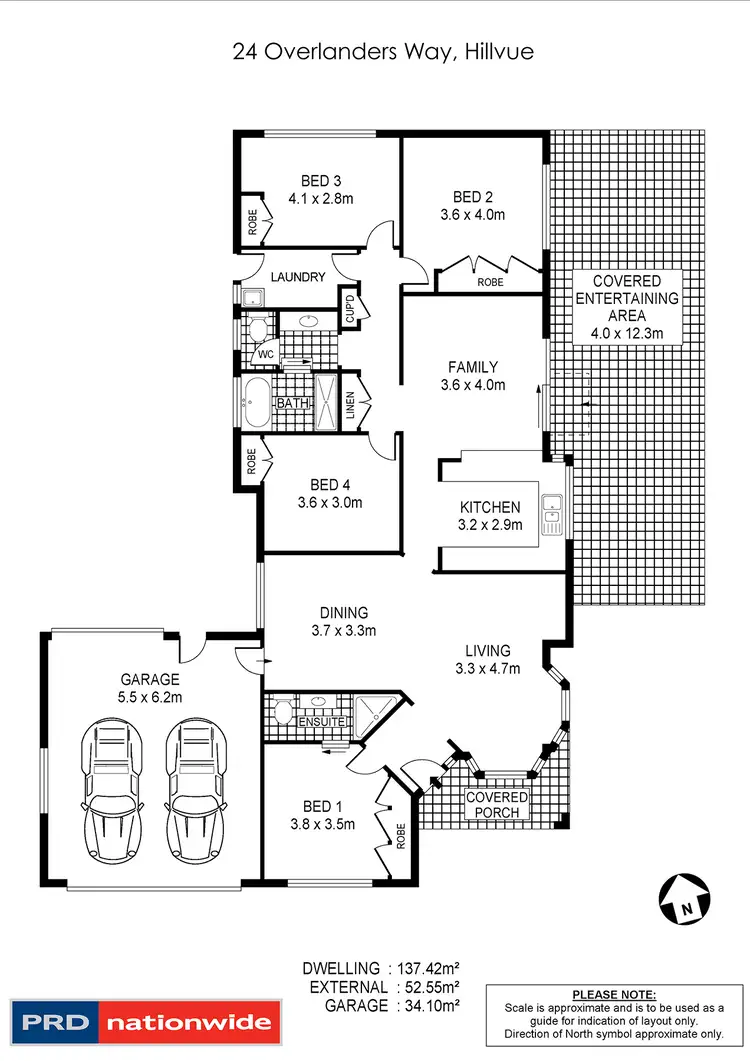 Floorplan of Homely house listing, 24 Overlanders Way, Tamworth NSW 2340
