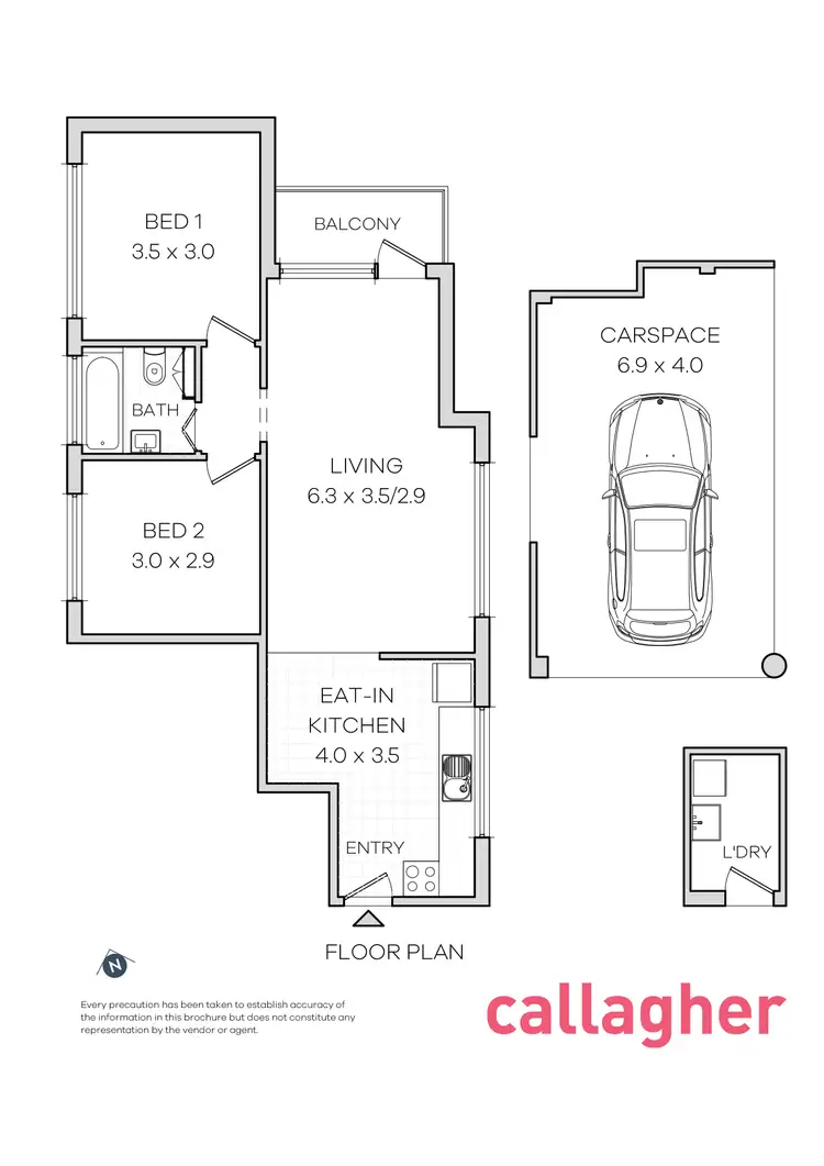 Floorplan of Homely apartment listing, 6/8 Pigott Street, Dulwich Hill NSW 2203
