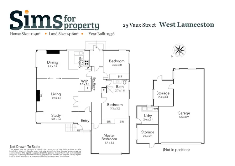 Floorplan of Homely house listing, 25 Vaux Street, West Launceston TAS 7250