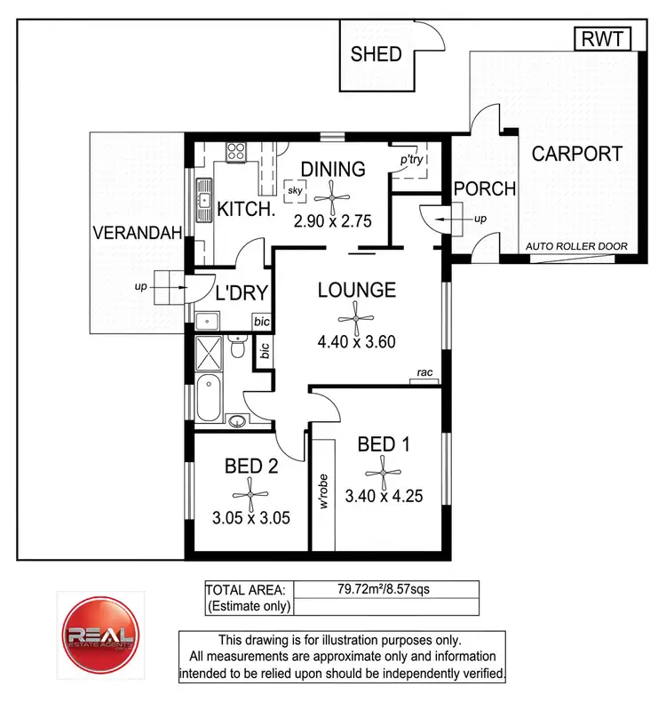 Floorplan of Homely unit listing, 4/2 First Avenue, Seaton SA 5023