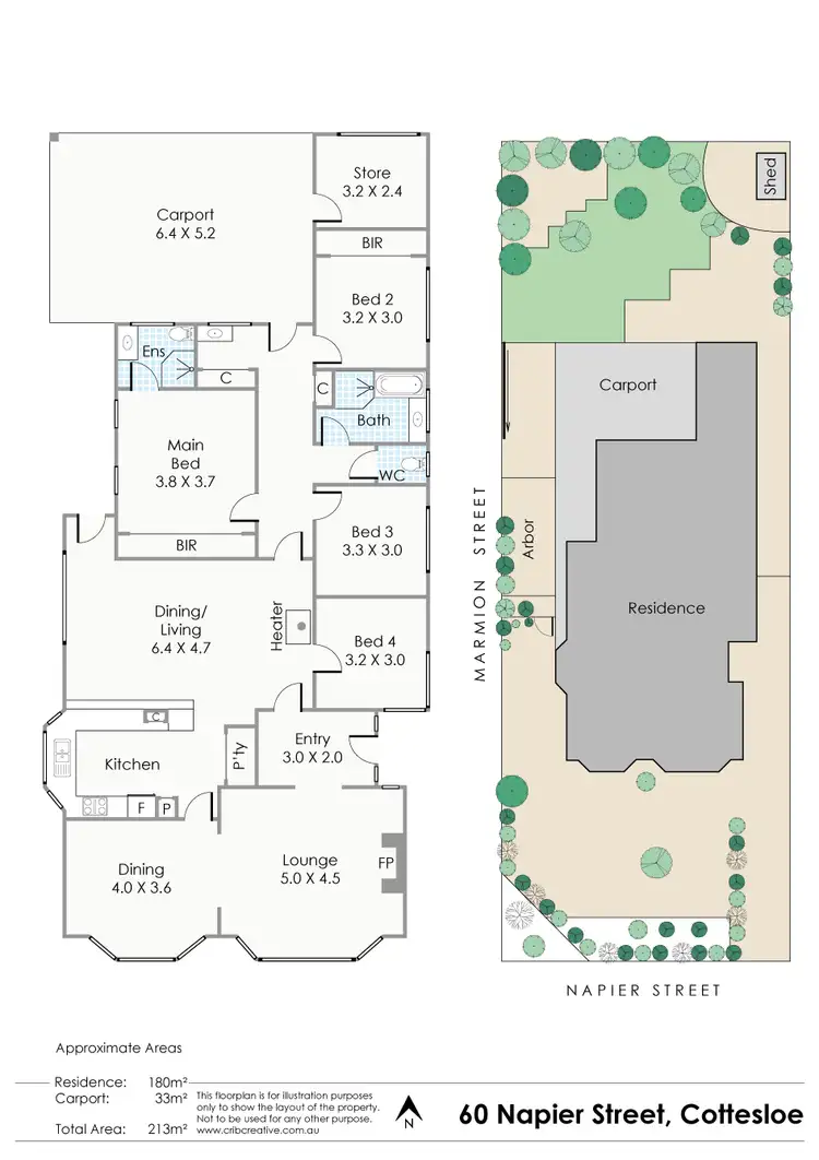 Floorplan of Homely house listing, 60 Napier Street, Cottesloe WA 6011