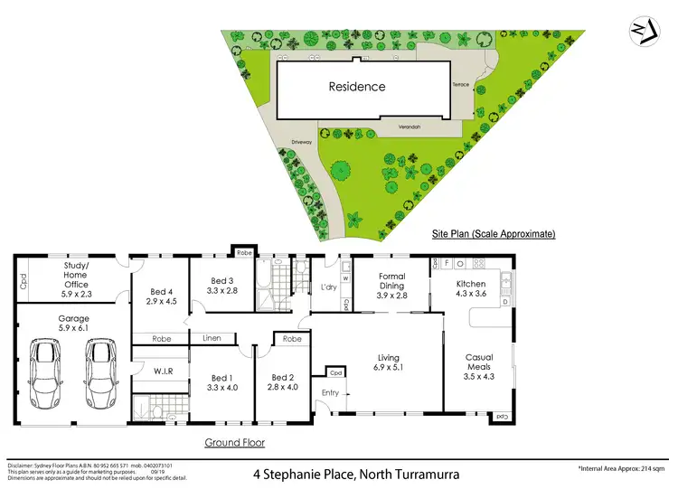 Floorplan of Homely house listing, 4 Stephanie Place, Turramurra NSW 2074