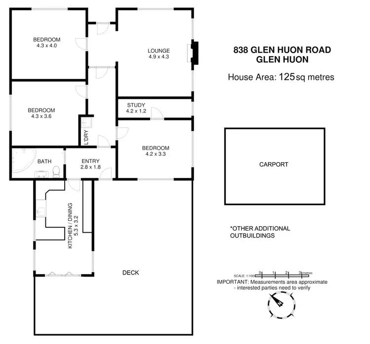 Floorplan of Homely house listing, 838 Glen Huon Road, Glen Huon TAS 7109