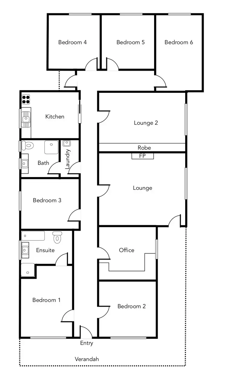 Floorplan of Homely house listing, 90 High Street, Ararat VIC 3377