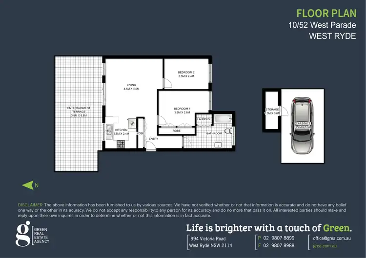 Floorplan of Homely unit listing, 10/52 West Parade, West Ryde NSW 2114