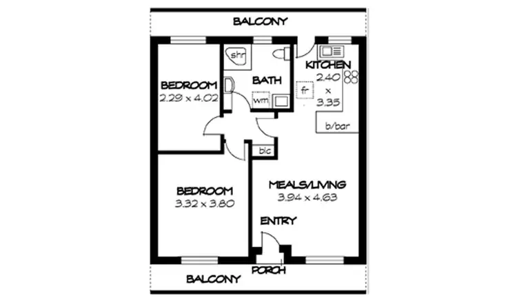 Floorplan of Homely unit listing, 41/49 Leader Street, Goodwood SA 5034