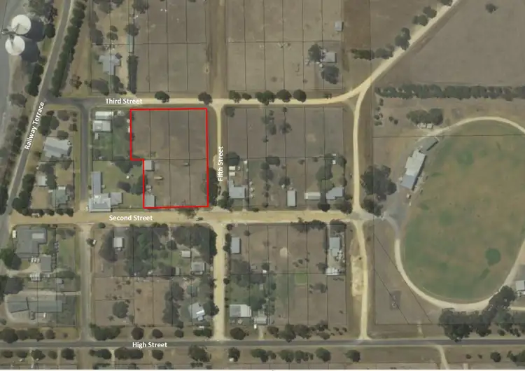 Floorplan of Homely land listing, . Second & Third Streets, Frances SA 5262