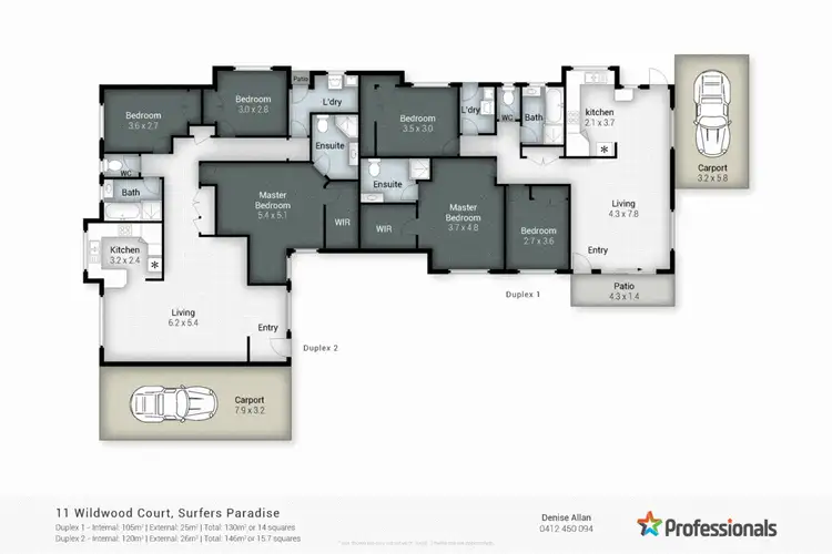 Floorplan of Homely townhouse listing, 11 Wildwood Court, Surfers Paradise QLD 4217