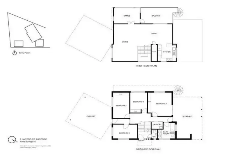 Floorplan of Homely house listing, 7 Nardoo Court, Sadadeen NT 870