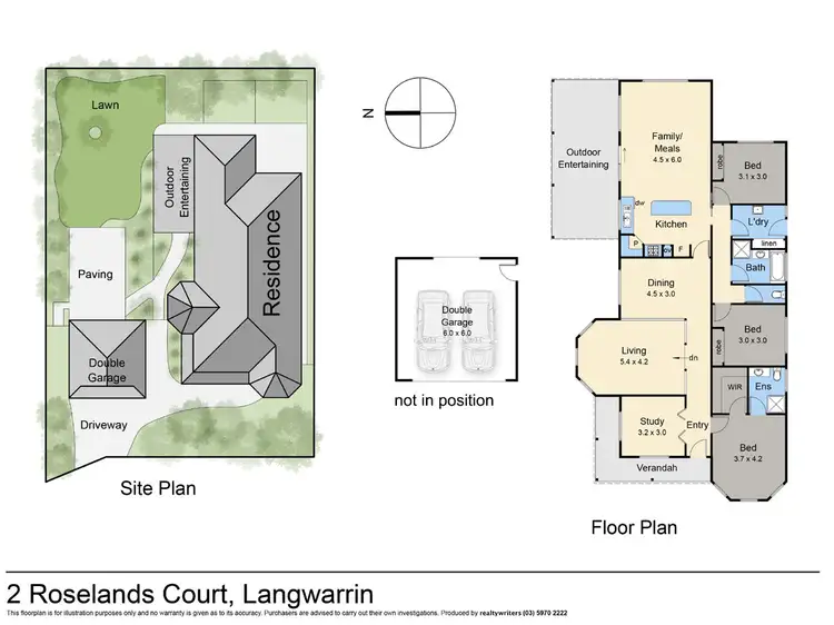 Floorplan of Homely house listing, 2 Roselands Court, Langwarrin VIC 3910
