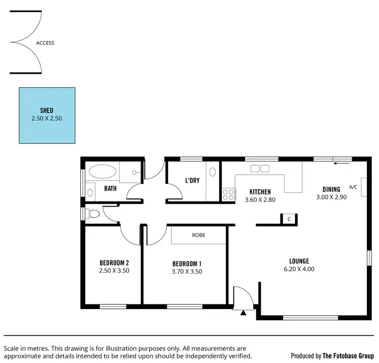 Floorplan of Homely house listing, 2 Rothschild Street, Woodcroft SA 5162
