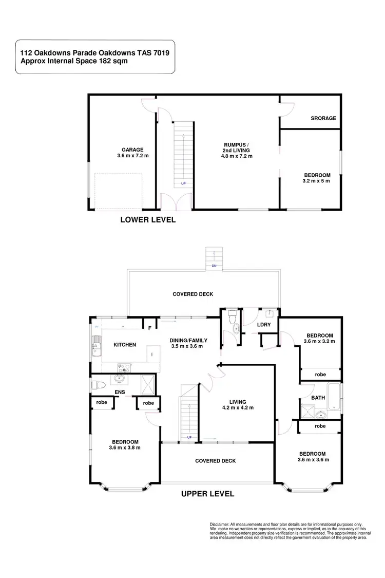 Floorplan of Homely house listing, 112 OAKDOWNS PARADE, Oakdowns TAS 7019