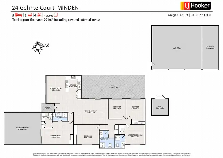 Floorplan of Homely house listing, 24 Gehrke Ct, Minden QLD 4311