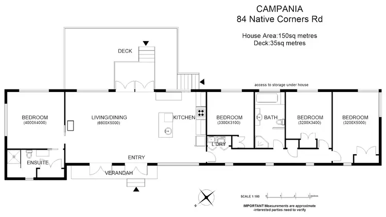 Floorplan of Homely house listing, 84 Native Corners Road, Campania TAS 7026