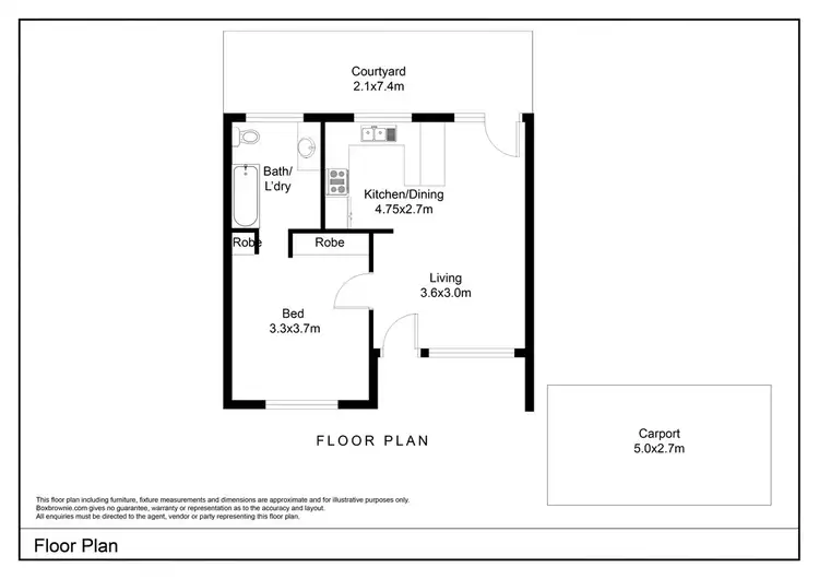 Floorplan of Homely unit listing, 2/122 Quarantine Road, Kings Meadows TAS 7249