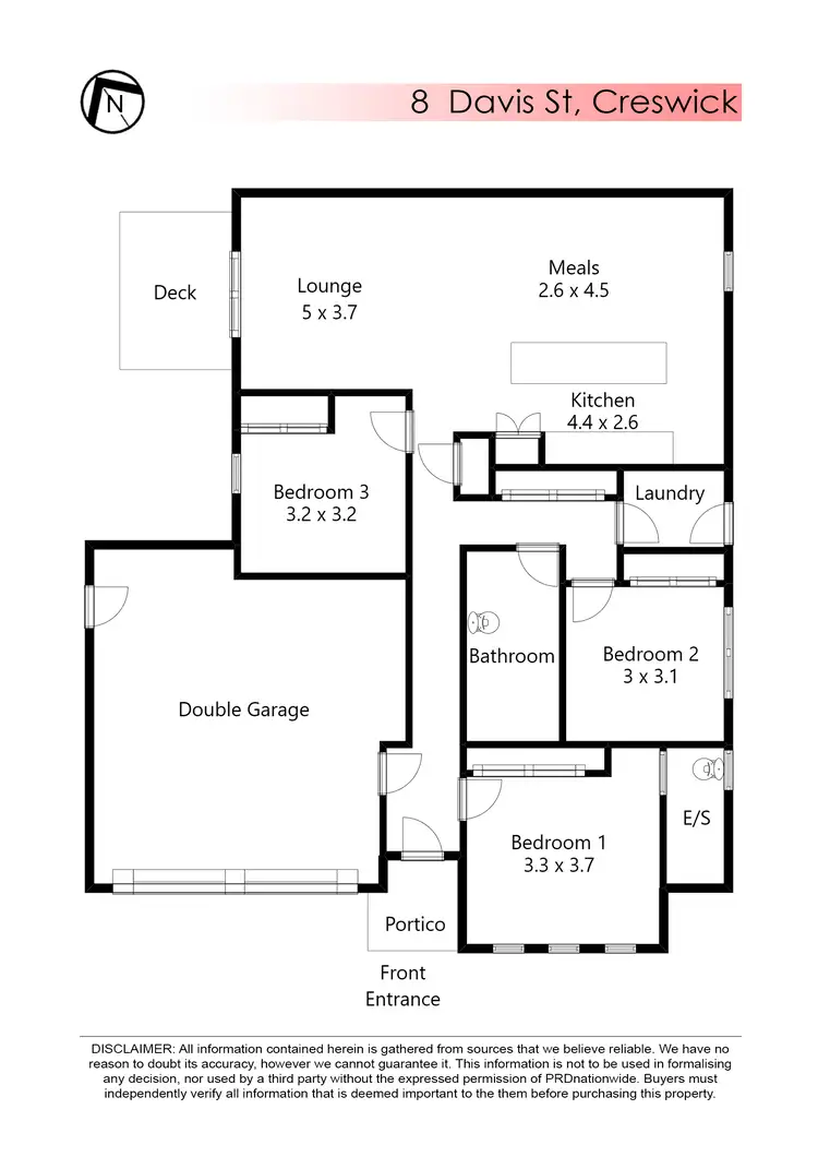 Floorplan of Homely house listing, 8 Davis Street, Creswick VIC 3363