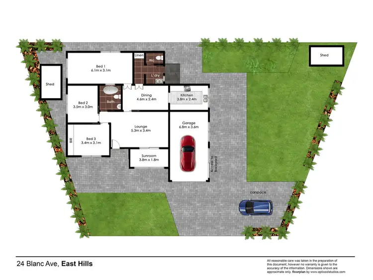 Floorplan of Homely house listing, 24 Blanc Avenue, East Hills NSW 2213