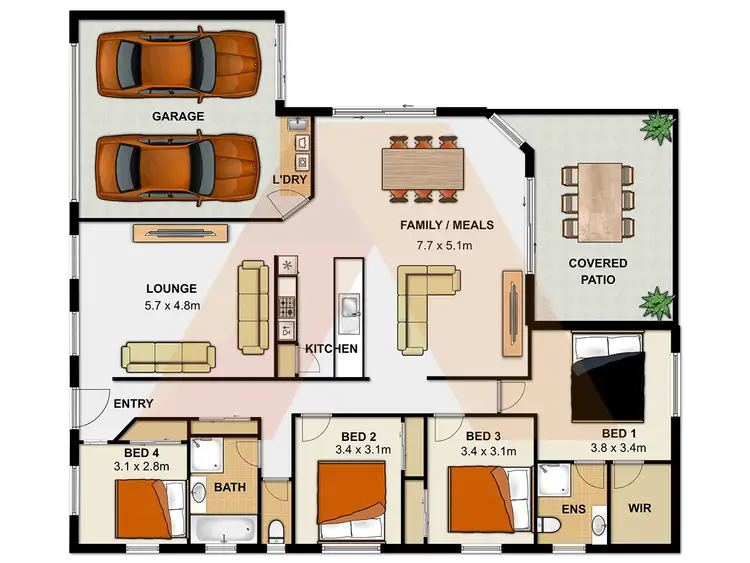 Floorplan of Homely house listing, 92-96 Orion Road, Cedar Vale QLD 4285