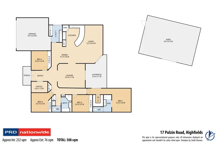 Floorplan of Homely house listing, 17 Polzin Road, Highfields QLD 4352