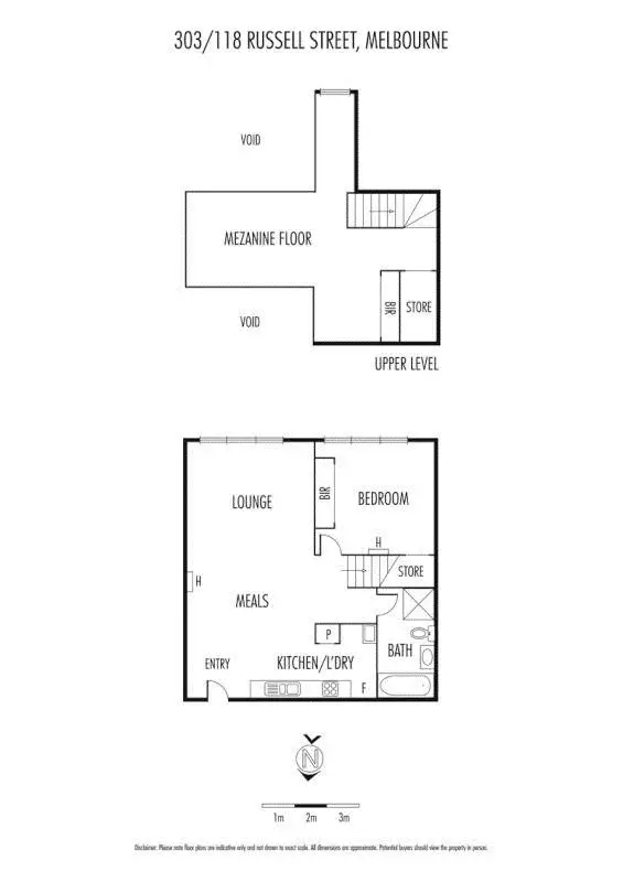 Floorplan of Homely apartment listing, 303/118 Russell Street, Melbourne VIC 3000