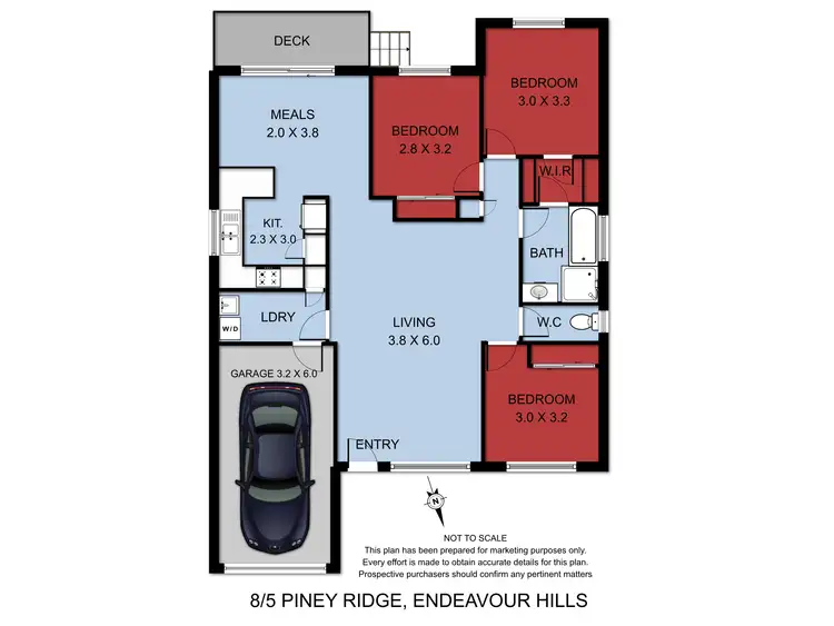 Floorplan of Homely house listing, 8/5 Piney Ridge, Endeavour Hills VIC 3802