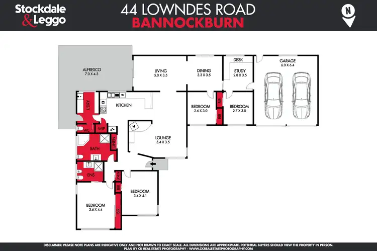 Floorplan of Homely house listing, 44 Lowndes Road, Bannockburn VIC 3331