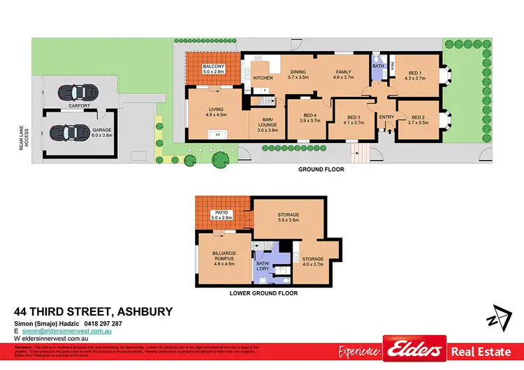 Floorplan of Homely house listing, 44 Third Street, Ashbury NSW 2193