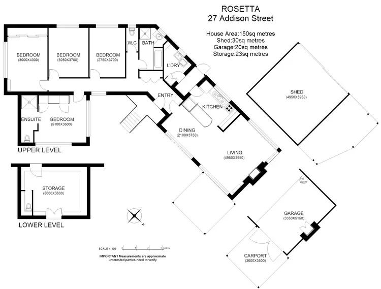 Floorplan of Homely house listing, 27 Addison Street, Rosetta TAS 7010