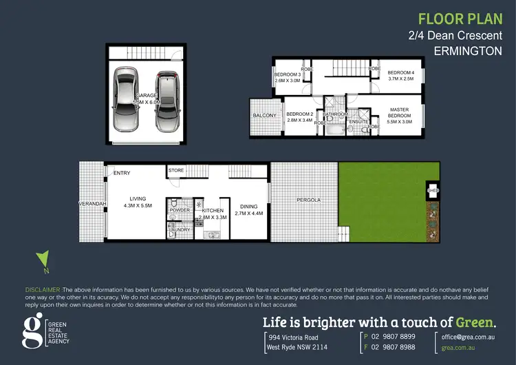 Floorplan of Homely townhouse listing, 2 / 4 Dean Crescent, Ermington NSW 2115
