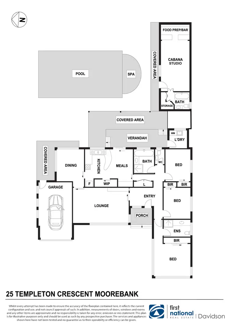 Floorplan of Homely house listing, 25 Templeton Crescent, Moorebank NSW 2170