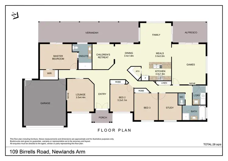 Floorplan of Homely house listing, 109 Birrells Rd, Newlands Arm VIC 3875