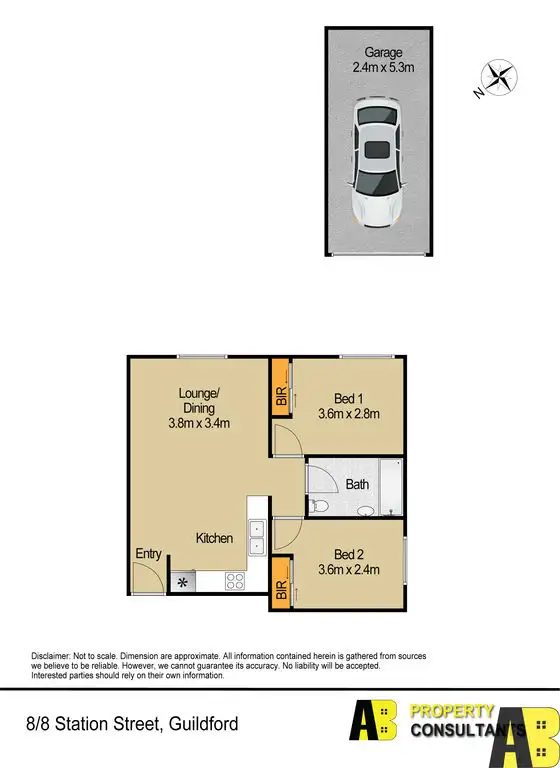 Floorplan of Homely unit listing, 8/8 STATION STREET, Guildford NSW 2161