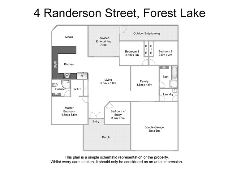 Floorplan of Homely house listing, 4 Randerson Street, Forest Lake QLD 4078