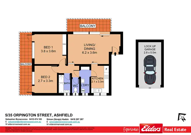 Floorplan of Homely unit listing, 5/35 Orpington Street, Ashfield NSW 2131