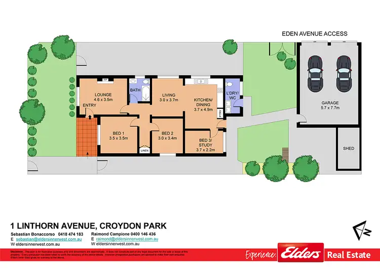 Floorplan of Homely house listing, 1 Linthorn Avenue, Croydon Park NSW 2133