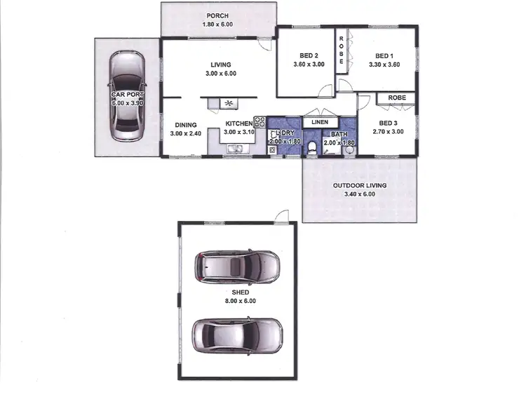 Floorplan of Homely house listing, 13 Nugent Crescent, Wilsonton QLD 4350