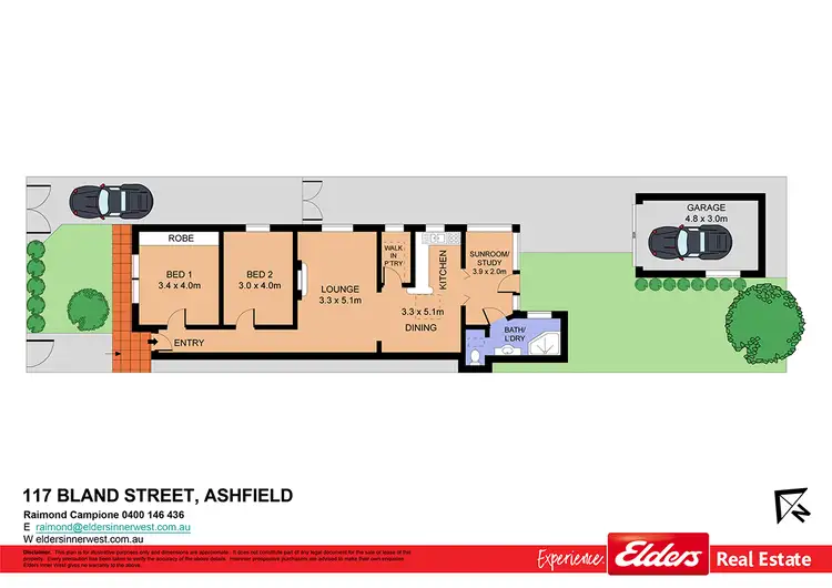 Floorplan of Homely house listing, 117 Bland Street, Ashfield NSW 2131