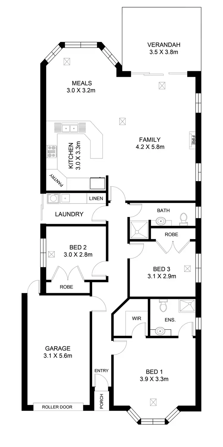Floorplan of Homely house listing, 20 Parkview Avenue, Grange SA 5022