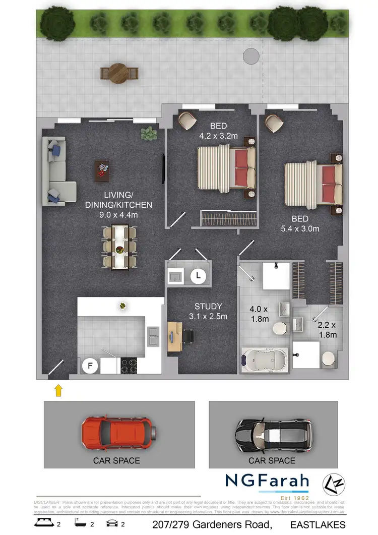 Floorplan of Homely apartment listing, 207/279 Gardeners Road, Eastlakes NSW 2018
