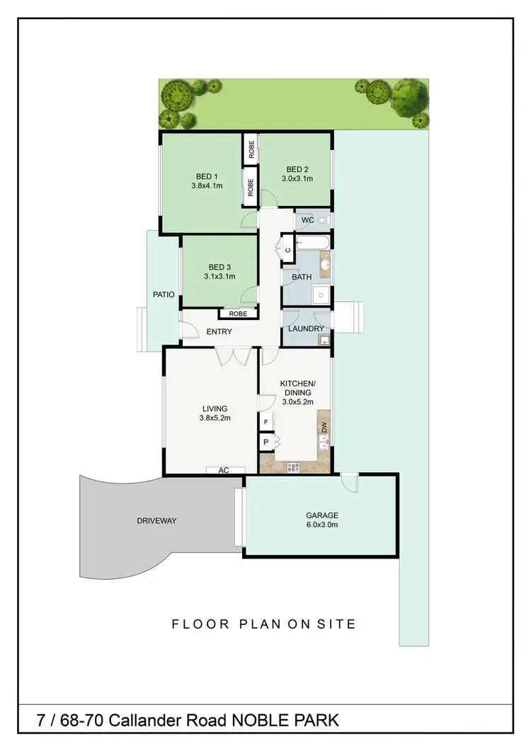 Floorplan of Homely unit listing, 7/68-70 Callander Road, Noble Park VIC 3174
