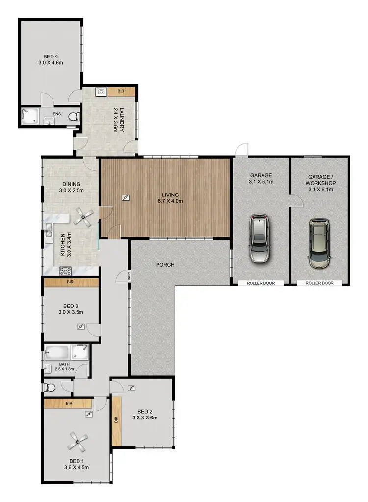 Floorplan of Homely house listing, 15 Colwood Avenue, Fulham SA 5024