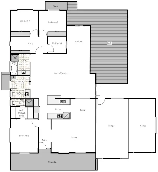 Floorplan of Homely house listing, 40 Barnard Circuit, Florey ACT 2615